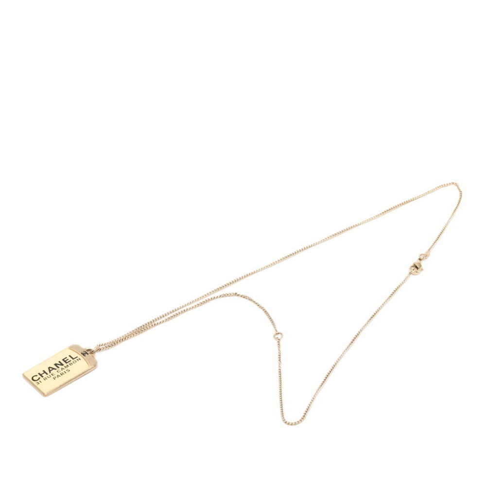 CHANEL Gold Logo Necklace - Picture 2 of 6